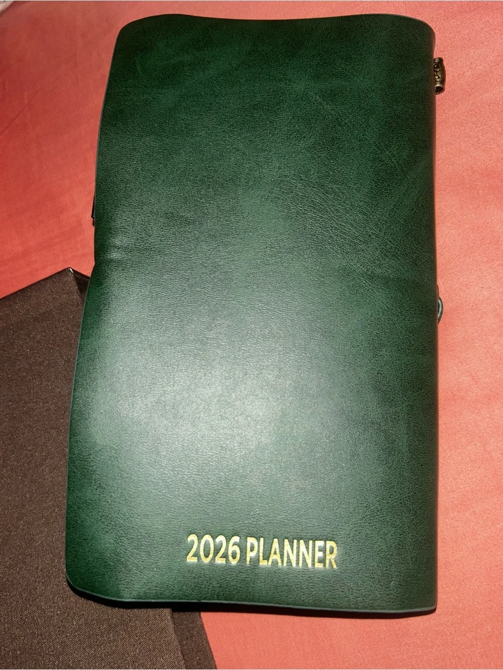 Starbucks Dark Green 2026 planner with Gold Cup Charm